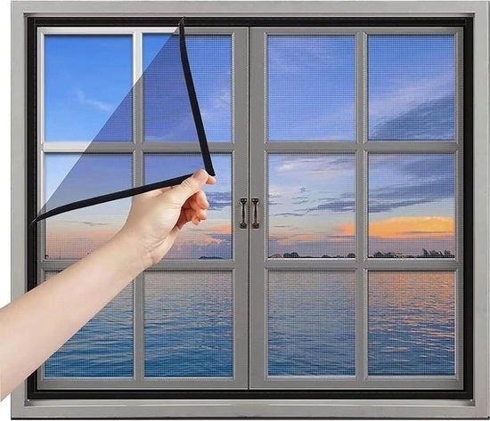 Protezione insetti Rete anti zanzare senza perforazione - per interni ed esterni - 70x110 cm