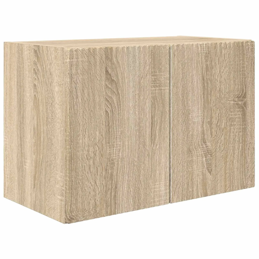 Set di Mobiletto da TV a Parete 4 pcs Rovere Sonoma