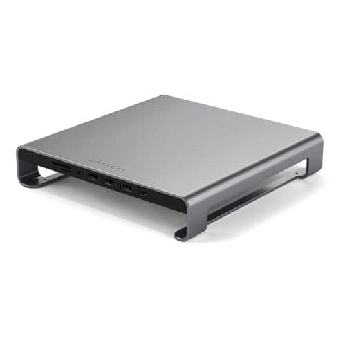 Satechi aluminio Monitor Stand Hub for iMac space grigio