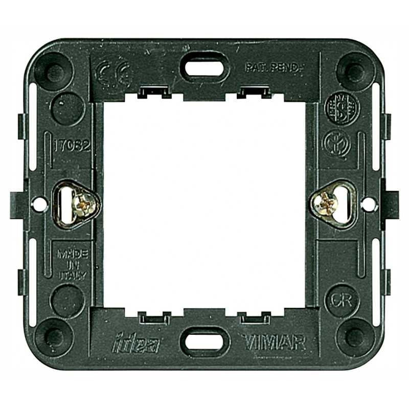17082 Supporto 2 Moduli Ridotti Grigio Idea