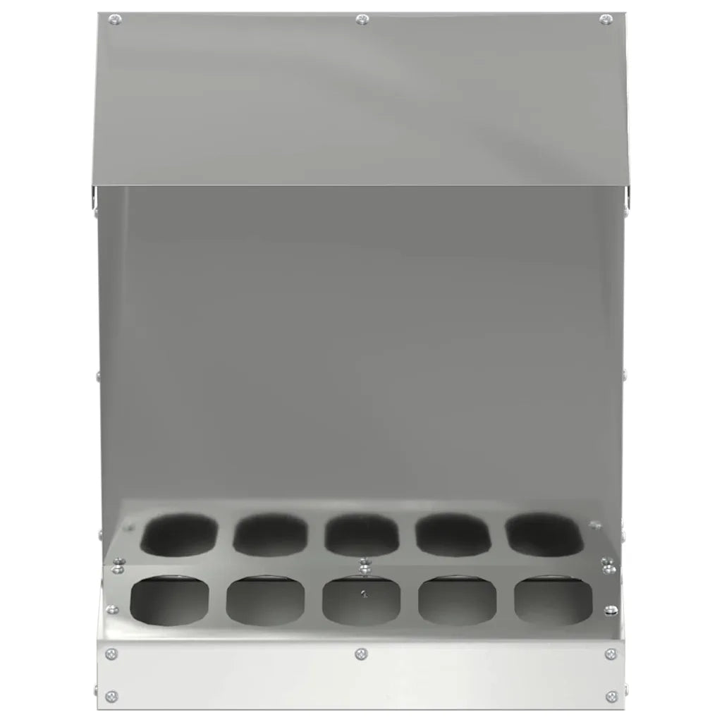 Feeder per pollo Argento 30 x 30 x 39 cm Acciaio zincato CFW2220936