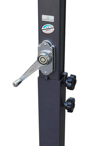 Ombrellone Decentrato da Giardino 3x2m Florida Telo in Poliestere Ecrù