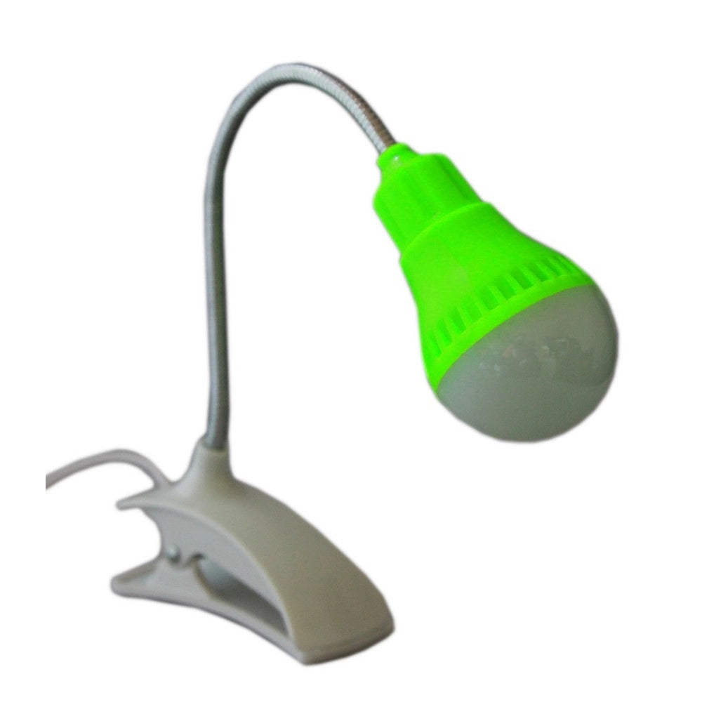 Trade Shop - Lampada Luce A Led Con Clip Per Pc Notebook Lettura Usb Flessibile Orientabile -