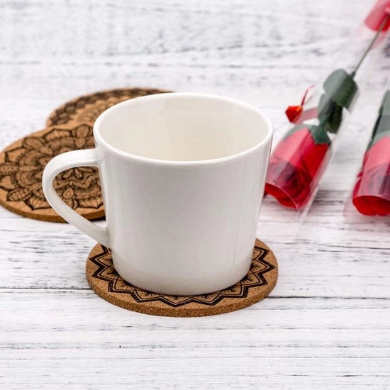 Corona d'oro - Supporti per piatti - Riciclabili - Perfetti per caffè e bar - Supporti rotondi - Protezione per tavoli - Set da 12
