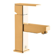Miscelatore lavabo LOIRA senza sifone in ottone dorato