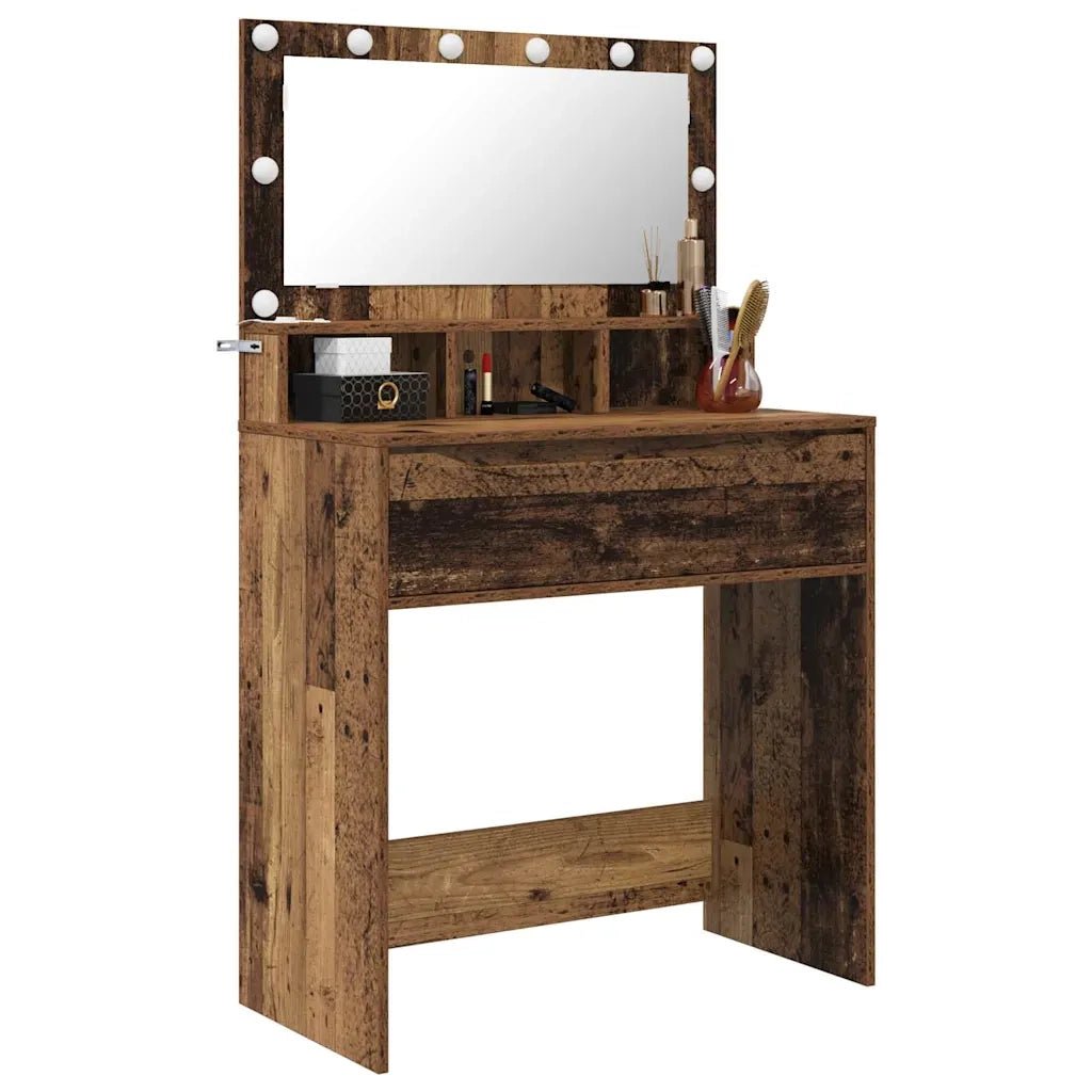 Tavoli da Trucco per Camera da Letto con cassetto Legno vecchio