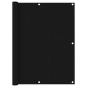 Schermo per balcone schermo per la privacy 120 x 500 cm tessuto Oxford nero 02_0010263