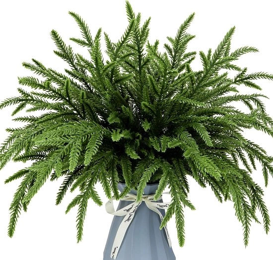 Albero di Natale in Fibra di Norfolch 48 Steli 39cm - Decorazione di Natale a Slinga per Casa