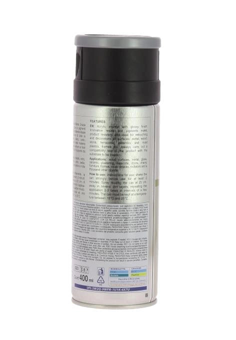 SMALTO SPRAY 400ML ARGENTO SILVER-PLATA