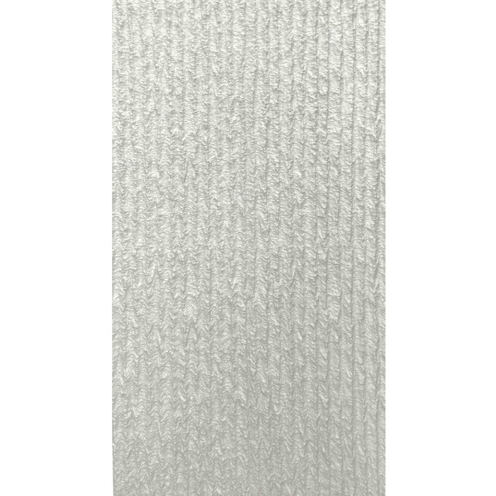 Set 12 Pannelli Decorativi Area 8,6 mq 120x60x2,5 cm Rivestimento Murale Effetto Pietra Graffiata 3D in PU Bianco