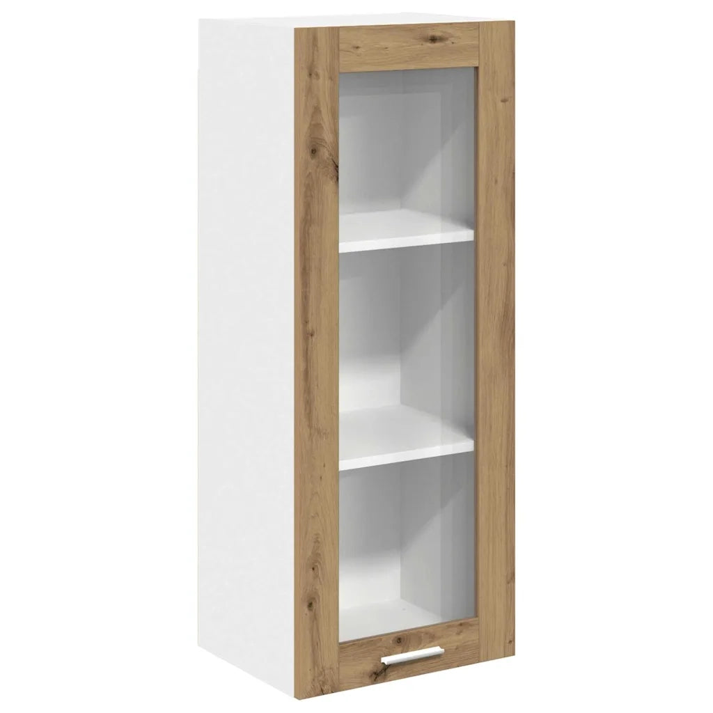 Armadio pensile con porta Rovere artigianale 40 x 31 x 100 cm