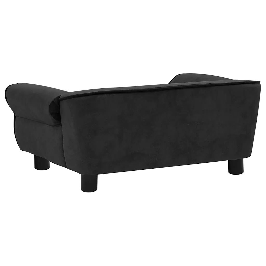 Divano per Cani Nero 72x45x30 cm in Peluche CFW7627938