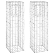 Cesti a Gabbione a Torre 2 pz 40x40x140 cm in Ferro