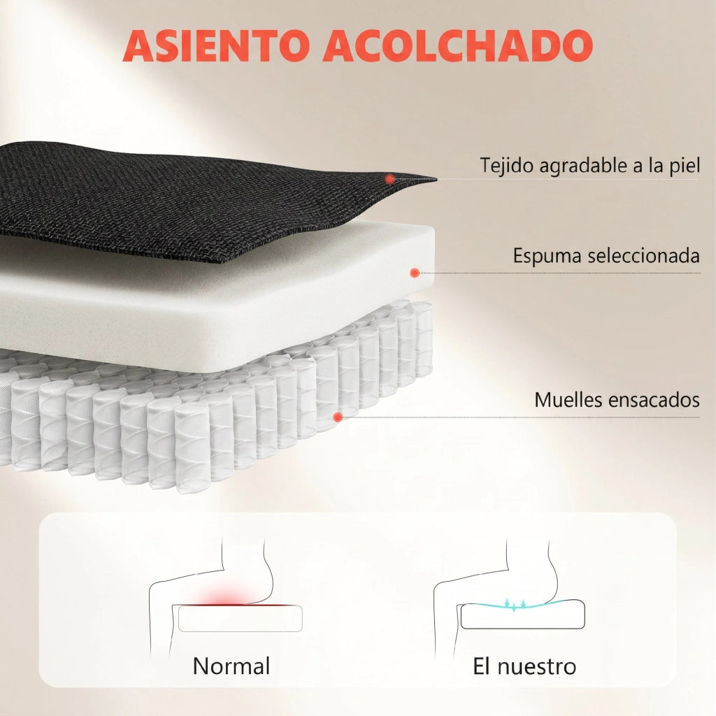 Sedia da Ufficio Ergonomic ¨C zephmum ¨C Schienale Alto, Braccioli Regolabili, Altezza Regolabile, Nero