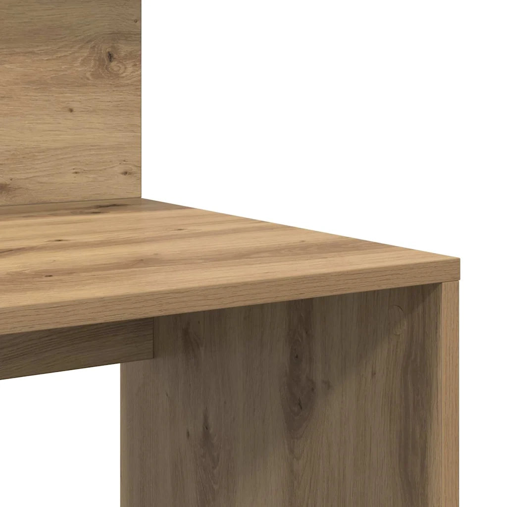 Scrivania | Tavolo da Ufficio con lo scaffale Rovere artigianale 90 x 48 x 101,5 cm