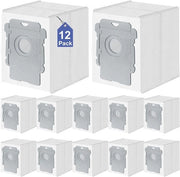 12 Set di Borse per Pulizie adatte per iRobot Roomba i1, i7 i7+, i8, i8+, i3, i3+, i4, i4+, i6, i6+, s9, s9+ Plus, E5, E6, E7 - i/s/j Combo Serie Essenziale Stompatore Robot - borse per pulizie robot