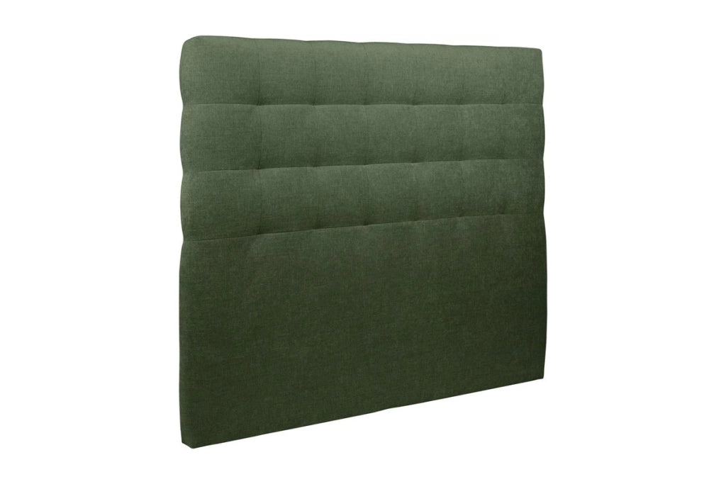 Letto 140x190 cm con testata imbottita - Tessuto Tela opaca