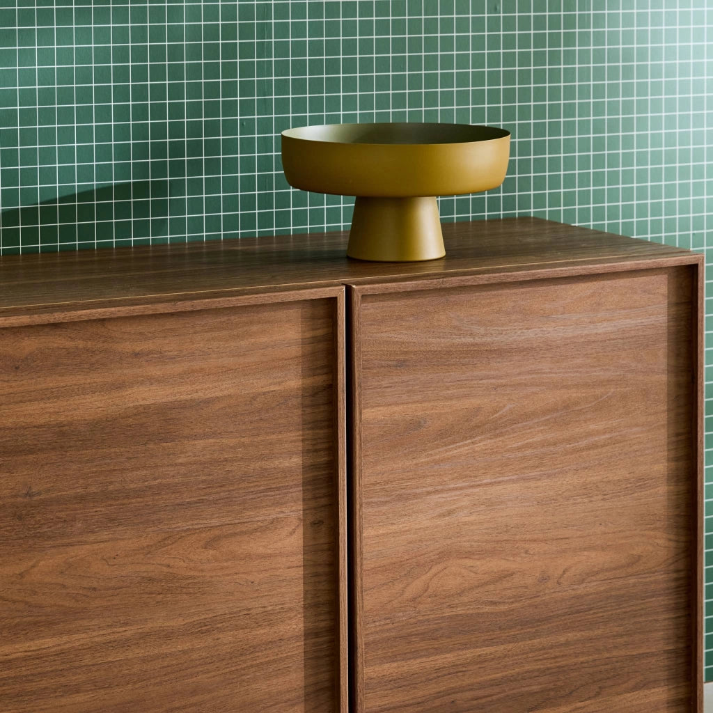 Credenza effetto legno 3 ante, 160cm, noce