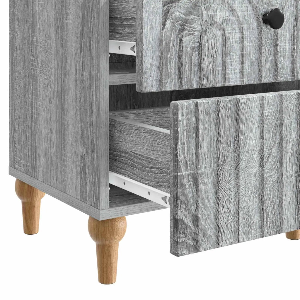 Armadio da Notte 2 pcs Grigio Sonoma 43 x 34,5 x 48 cm 894078