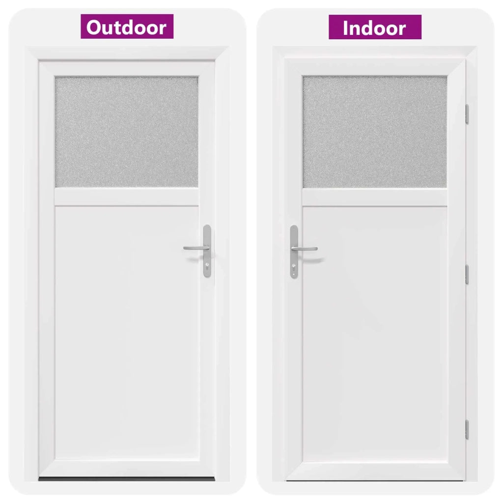 Porta d'ingresso laterale Bianco 88 x 198 cm PVC