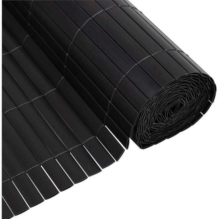 Tenda a pacchetto in PVC bifacciale - NATURE - 1 x 3 m - 1600 g/m - Oscurante 4/5 - Anti UV - Antracite