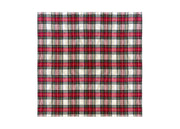 Tovaglia Cucina Soggiorno Misto Cotone Fantasia Tinto In Filo Con Lurex Mod. Natalina Scozzese - 140x450cm - Panna