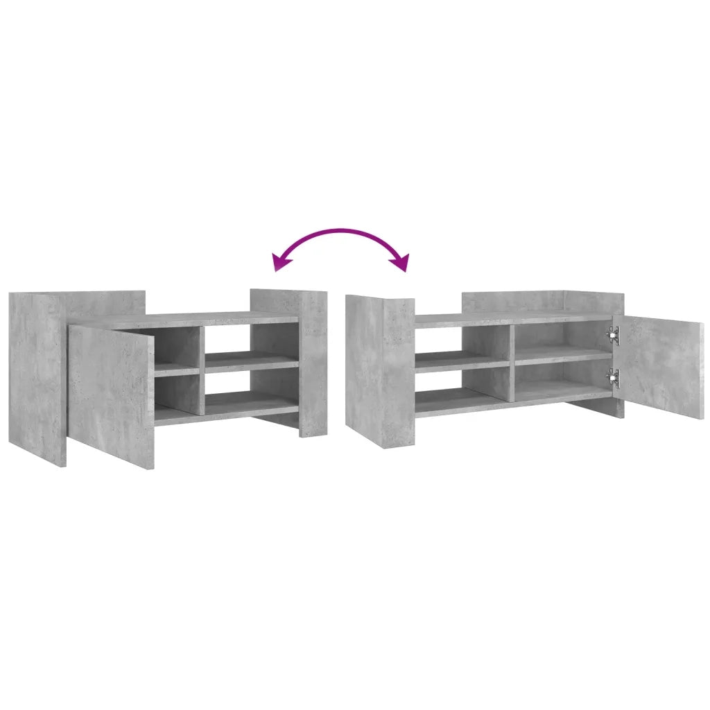 Mobile per TV | Armadietto TV | Mobile Porta TV Grigio Cemento 80x35x40 cm Legno Multistrato