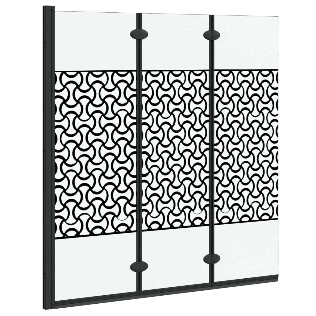 Involucro Doccia Nero e trasparente 130 x 130 cm CFW2629206