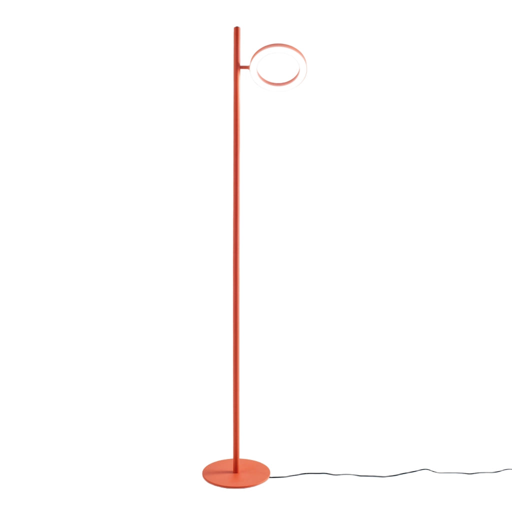 Lampada da terra GPIA31 Arancio Bruciato 25W LED 1391lm 3000K Dimmerabile Push _ Gealuce