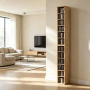 Set di 2 armadietti con colonne portaoggetti, 12 scomparti, 21x22,5x88,5 cm, capacit¨¤ per 204 CD.