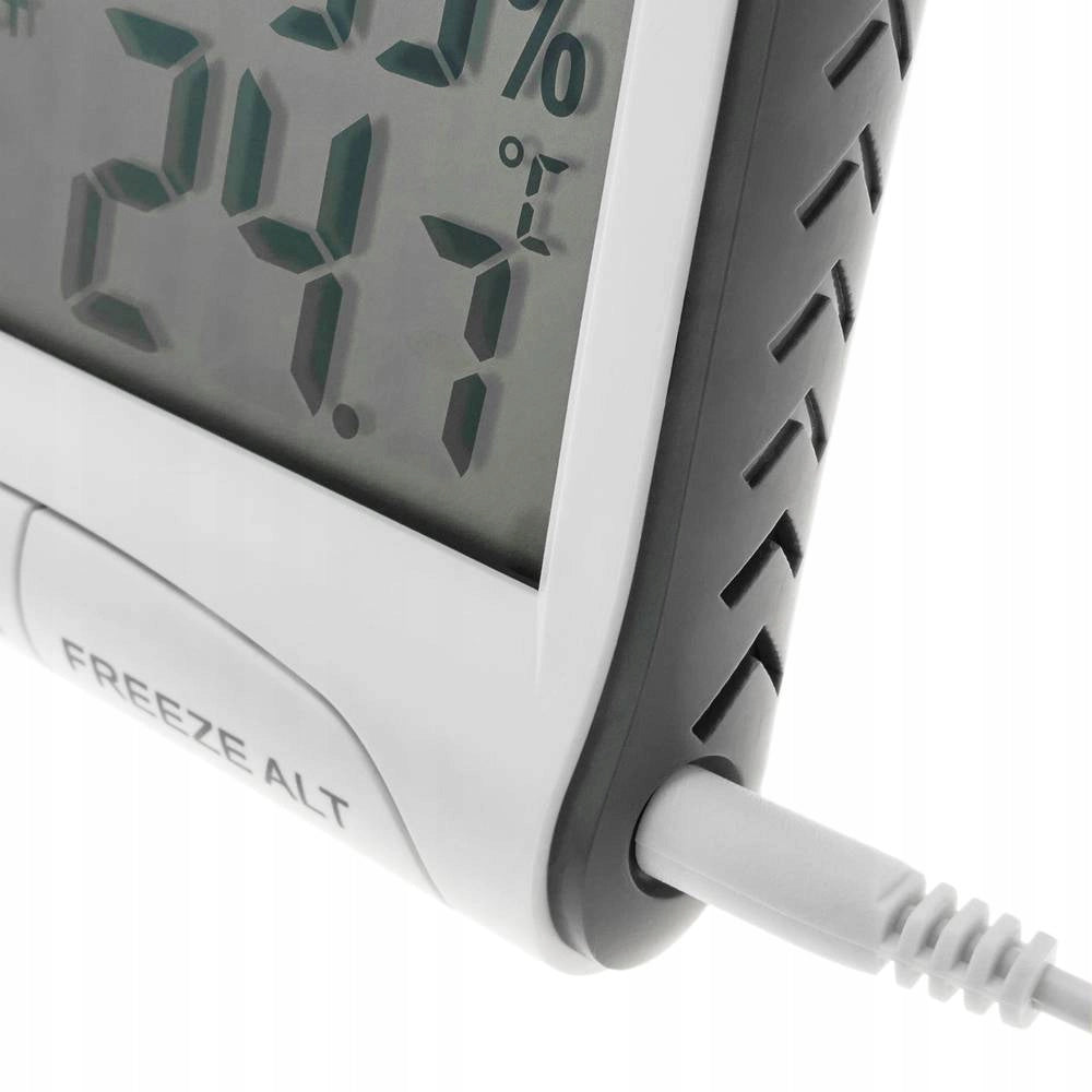Stazione Meteo Digitale con Igrometro e Sensore Esterno – Display LCD, Magnete Integrato, Alimentazione LR44