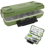 Cassa di stoccaggio acquatica - Impermeabile - Doppio lato - Resistente allo shock - Spazi di stoccaggio regolabili - Materiale plastico - Contenitore trasparente interno - Cassa per pesce