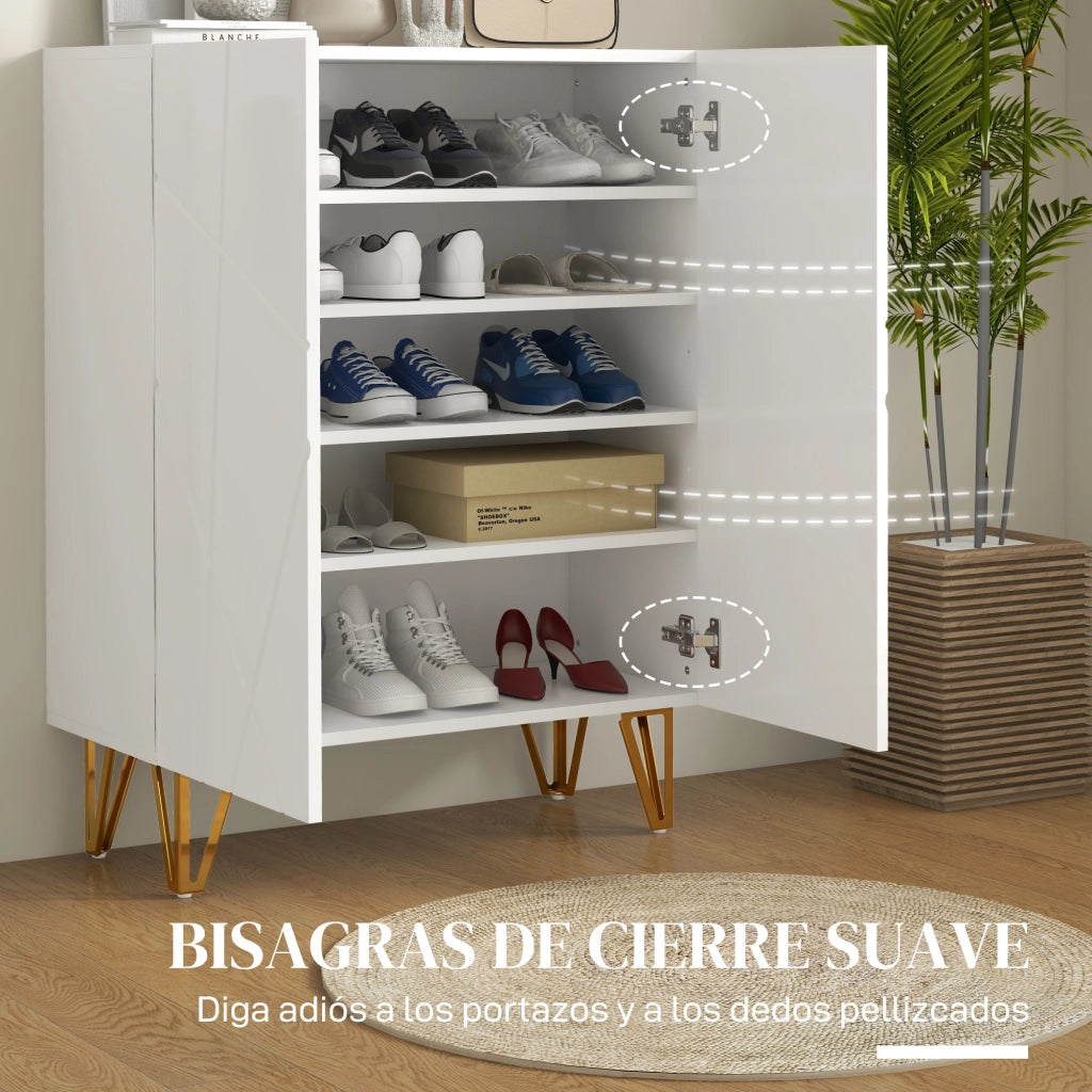 Armadio per Scarpe con Ripiani Aggiustabili ¨C zephmum ¨C Bianco 72x31.5x95 cm