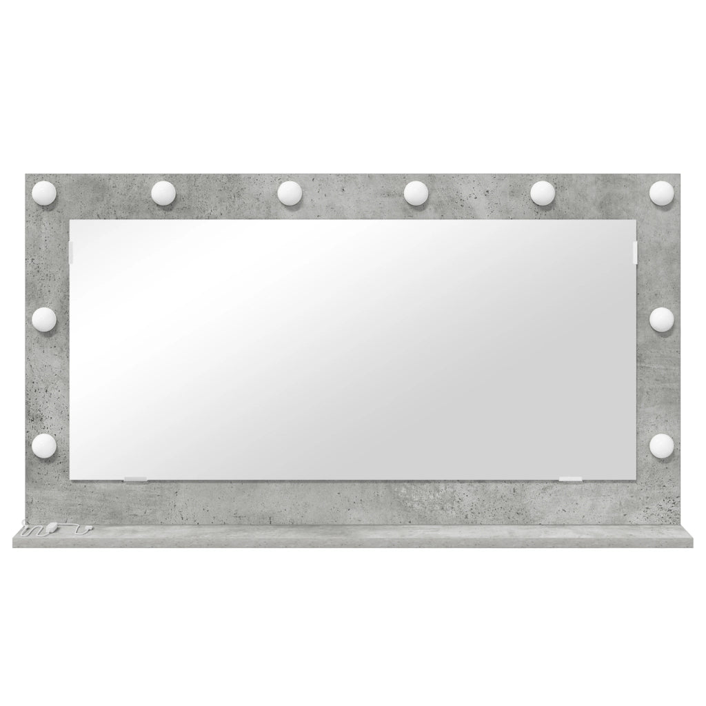 Specchio da Toeletta Grigio cemento Cemento 100 x 55 x 18 cm
