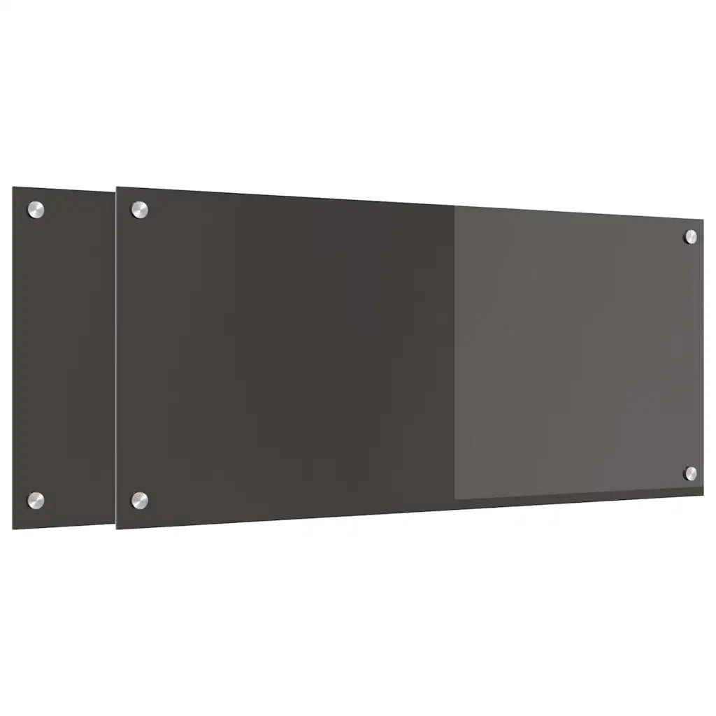 Schienale da cucina 2 pcs Grigio scuro 90 x 40 cm 3415464