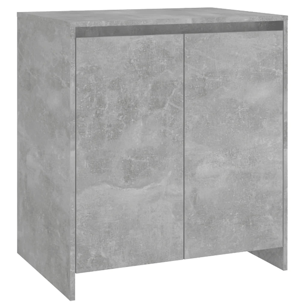 Credenza | Madia | Buffet da pranzo | Armadio da pranzo Grigio Cemento 70x41x75 cm in Legno Multistrato