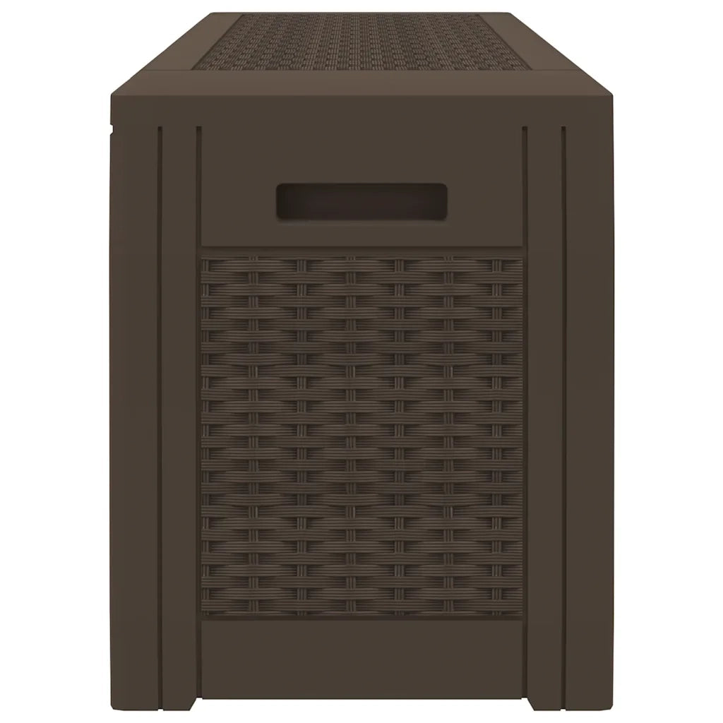 Baule da Giardino Marrone 119x48x60 cm in Polipropilene CFW1601336