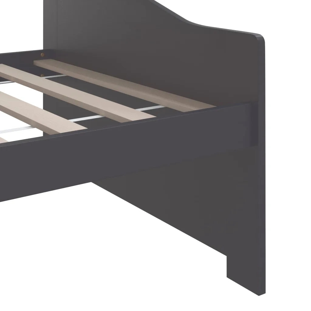 Divano letto | Sof¨¤ letto | Letto singolo a 3 Posti Grigio Legno Massello di Pino 90x200cm