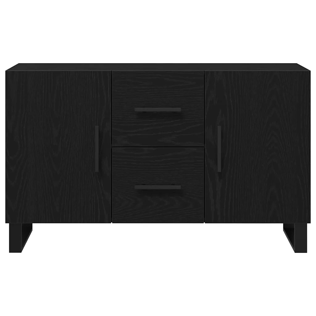 Credenza Rovere Nero 100 x 36 x 60 cm Legno multistrato 862960