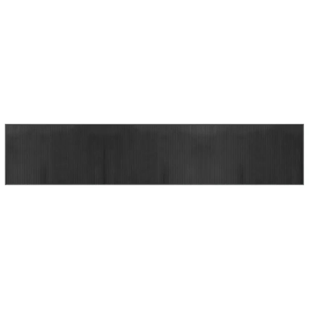 Tappeto Rettangolare Grigio 60x300 cm in Bambù 376844