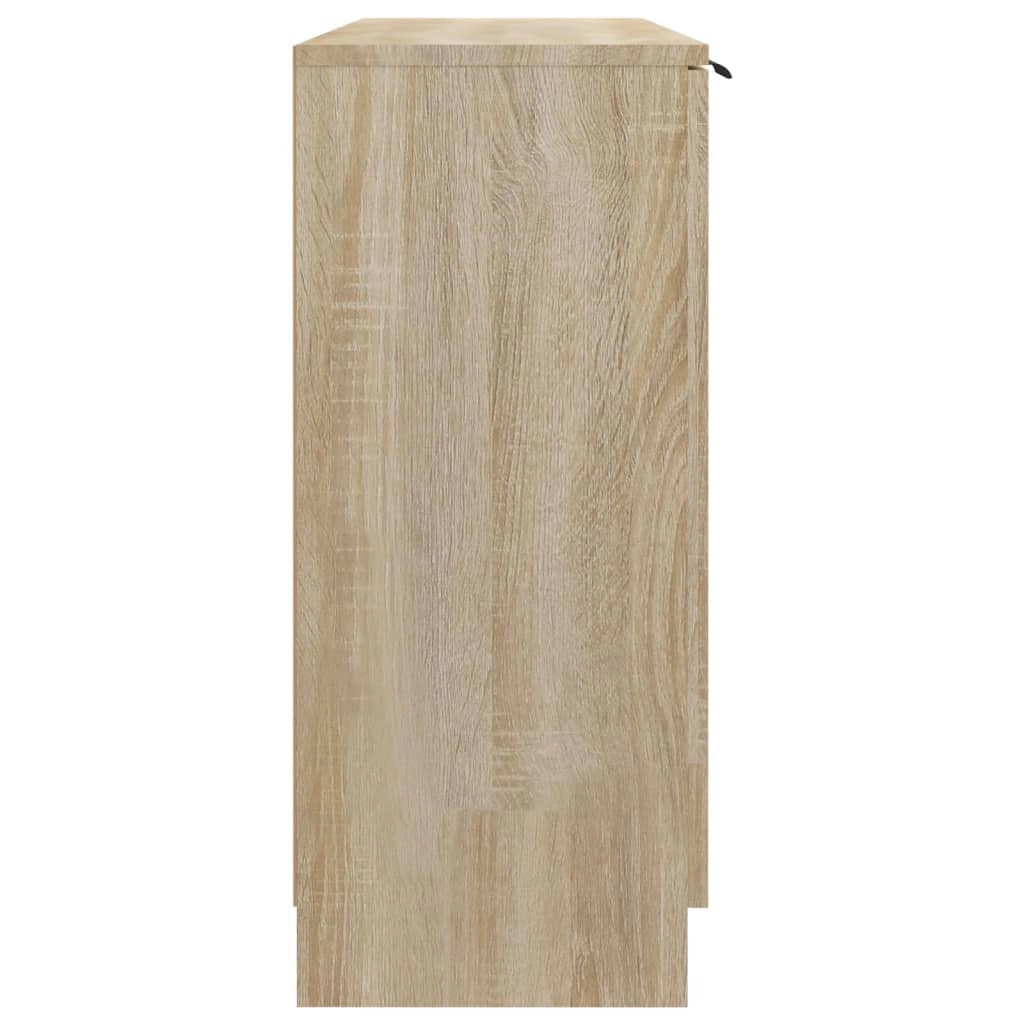 Buffet credenza cassettiera armadio mobile contenitore organizer cucina soggiorno rovere Sonoma 90,5 x 30 x 70 cm legno ingegnerizzato marrone 02_0031728