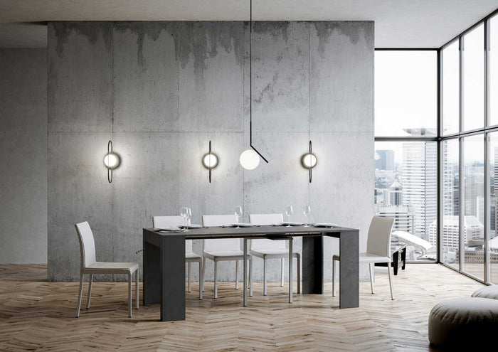 Consolle Allungabile 90-302x42x76.8 cm in Nobilitato Grigio