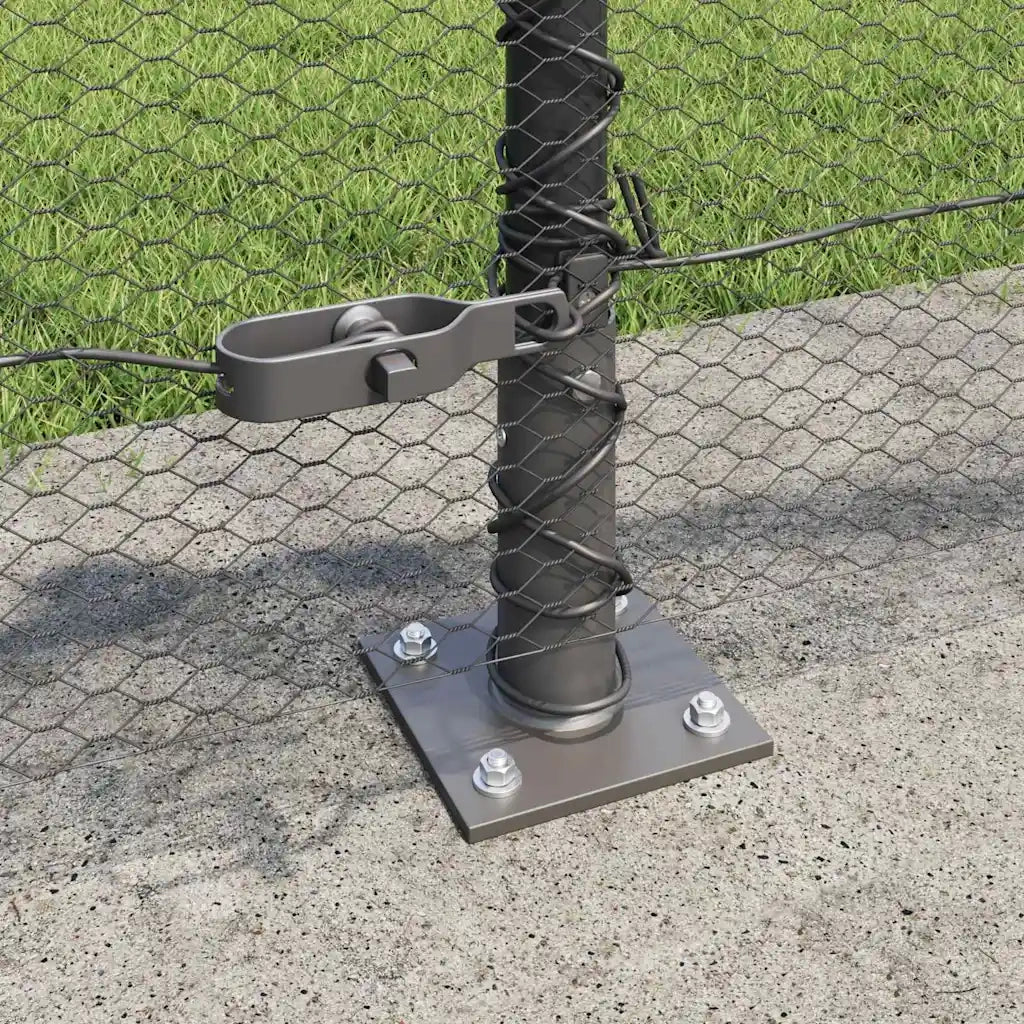 Palo della recinzione Grigio 100 x 0,6 m (rete da 13 mm)