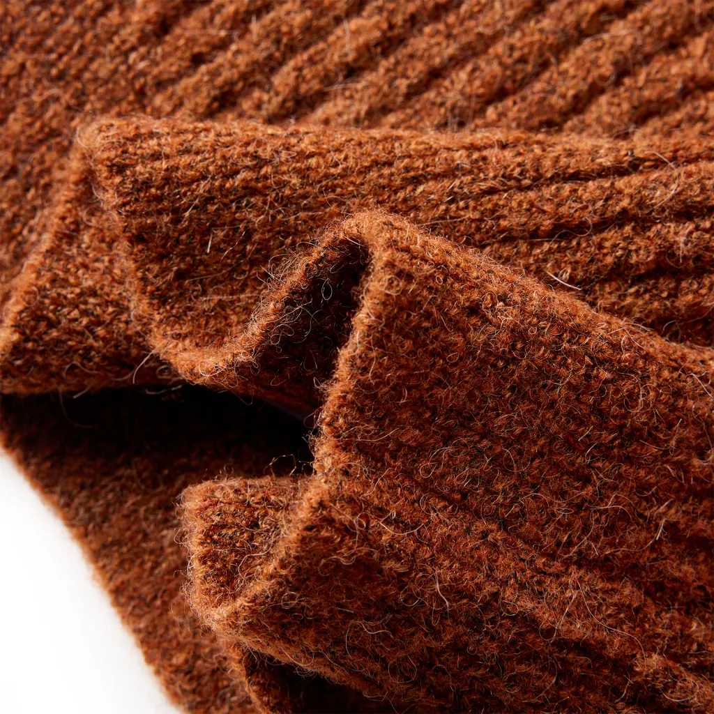 Cardigan da Bambina Lavorato a Mano Cognac 104 14948