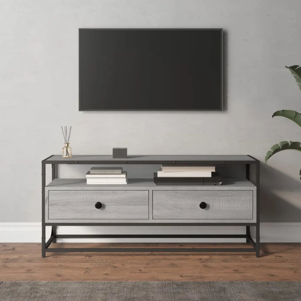 Mobile Porta TV-Mobile per TV-Credenza TV Grigio Sonoma 100x35x45 cm in Legno Multistrato 909711