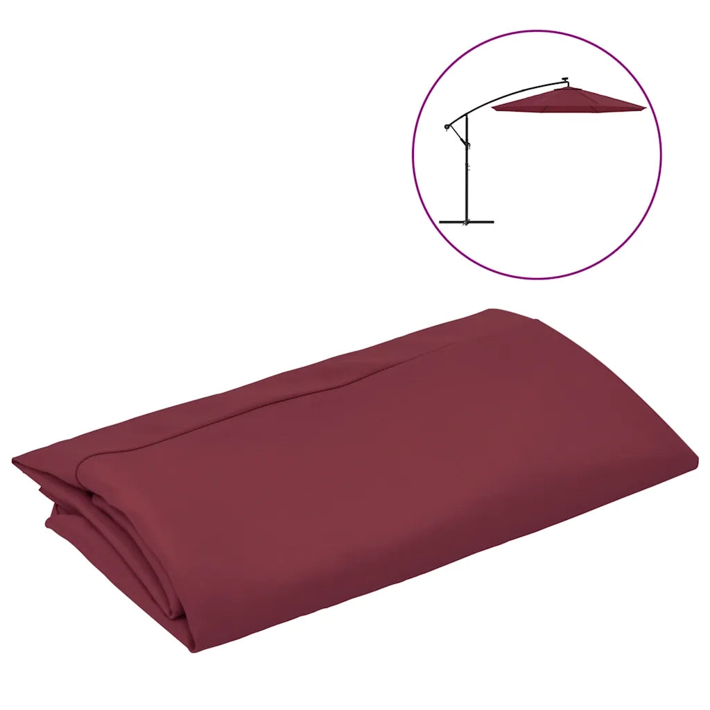 Telo di Ricambio per Ombrellone a Sbalzo Rosso Bord¨° 300 cm CFW7338637