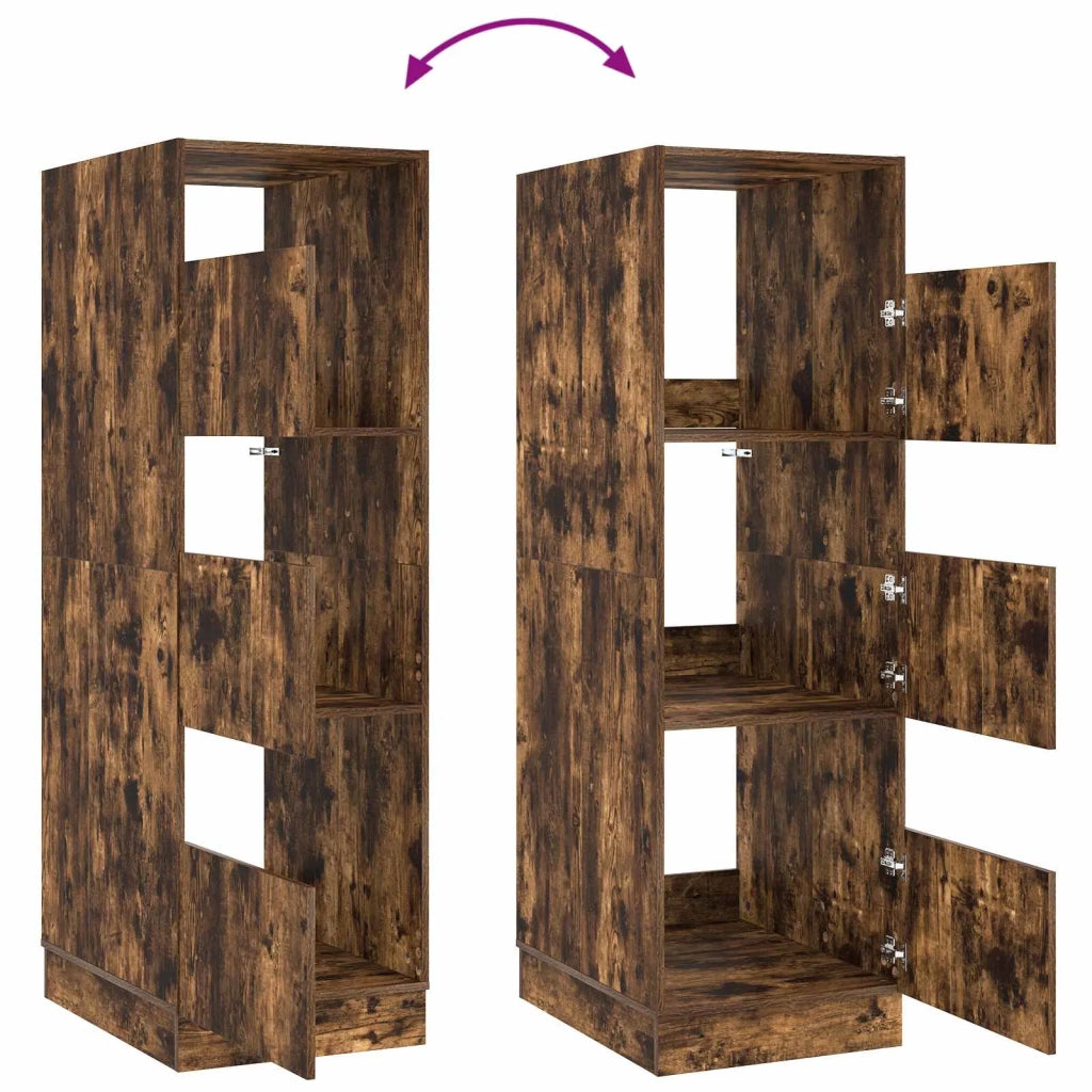 Mobile da lavanderia con porta Rovere fumé 50 x 68 x 162 cm 3422796