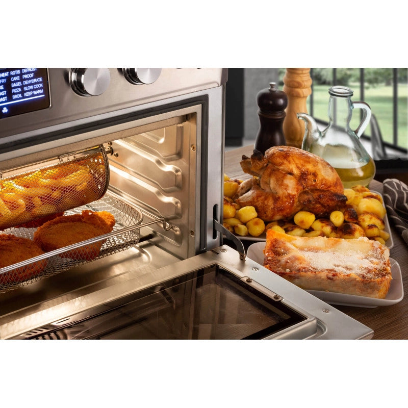 Forno + Friggitrice ad Aria 25L, 1700W, 15 funzioni di cottura, temperatura fino a 230° - Silver