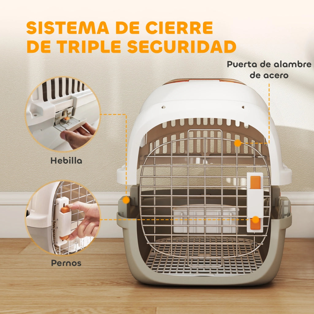 Trasportino per Animali Domestici ¨C zephmum ¨C Grigio Chiaro