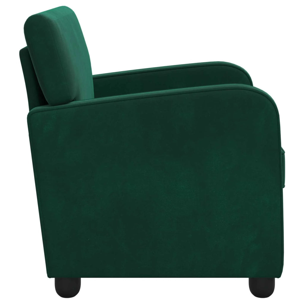 Poltrona Verde Scuro Velluto 42043414
